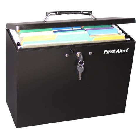 first alert steel folder box